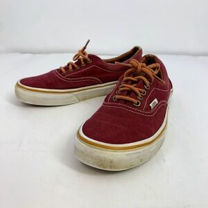 Vans Era Canvas Burgundy Sneakers Shoes Lace Up Low Top Classic Women's‎